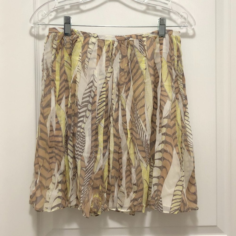 ✨HOST PICK✨*BRAND NEW* Club Monaco Geometric Print Silk (Molli) Skirt - Size 0